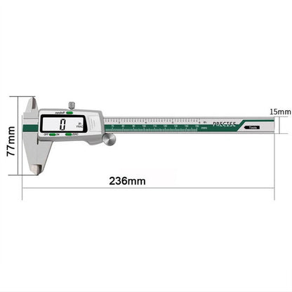 Stainless Steel Digital Display Caliper 150mm Fraction/MM/Inch High Precision Stainless Steel LCD Vernier Caliper Measuring Tool