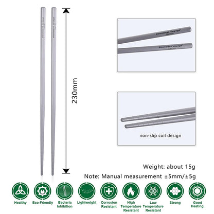 Boundless Voyage Titanium Tableware Travel Flatware Titanium Knife Fork Spoon Chopsticks Straw Outdoor Camping Picnic Cutlery