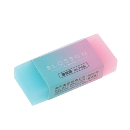 P82F Soft Durable Flexible Cube Cute Colored Pencil Rubber Erasers For School Kids