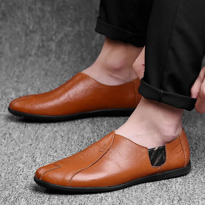 Men's Casual Shoes Sapato Masculino Dress Shoes Plus Size Genuine Leather Shoes Men Luxury  Moccasins