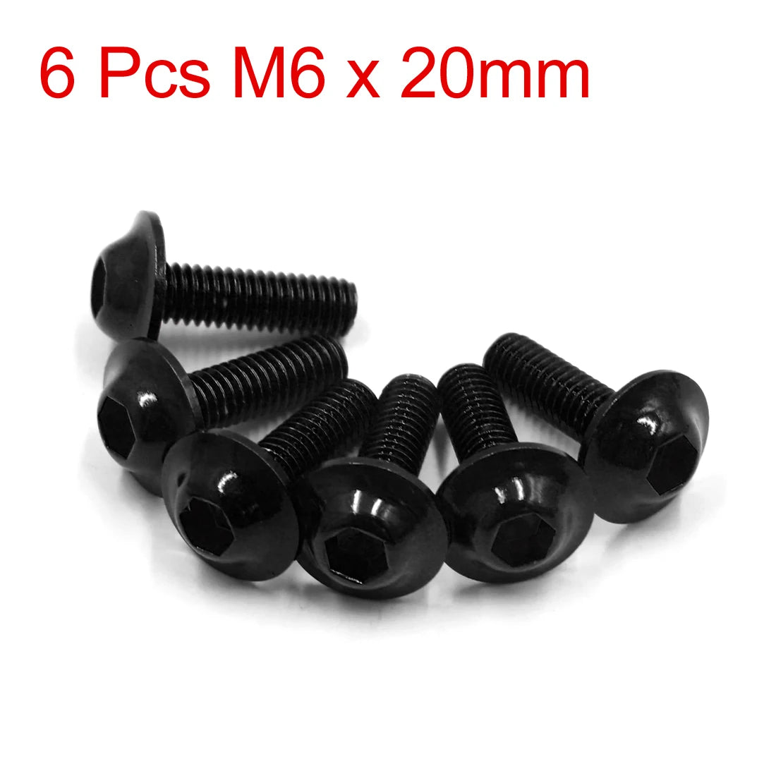X Autohaux M6x20mm Orange Hexagon License Plates Fairing Bolts Screw Nut 6/8/15/20pcs Universal For Motorcycle Scooters