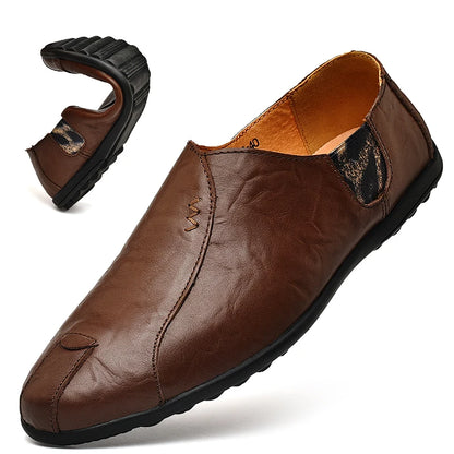 Men's Casual Shoes Sapato Masculino Dress Shoes Plus Size Genuine Leather Shoes Men Luxury  Moccasins