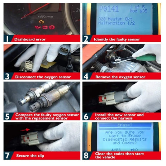 O2 Oxygen Sensor 55213261A Lambda Sensor Compatible for Ducati Hypermotard SP 821 Hyperstrada 939 2013-2016 55213261B 55213262C