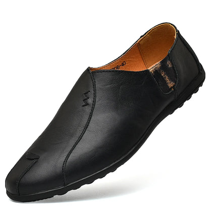 Men's Casual Shoes Sapato Masculino Dress Shoes Plus Size Genuine Leather Shoes Men Luxury  Moccasins