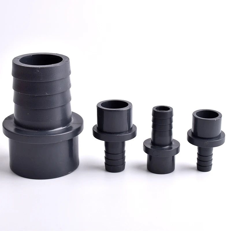 O.D 32/40/50/63-14/20/30/40/50/60mm Big Size UPVC Pagoda Connector Garden Irrigation Pipe Soft Hose Adapter Joint Accessories