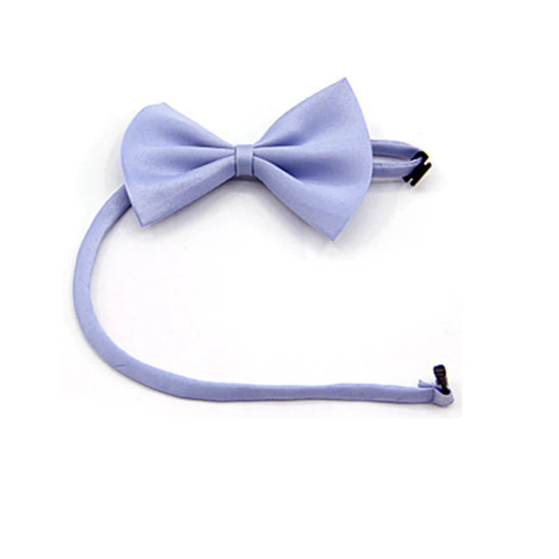 Pet Dog Cat Necklace Adjustable Neck Band Cute Bowknot Pet Care Accessories Dog Cat Striped Bow Necklace Pet Supplies