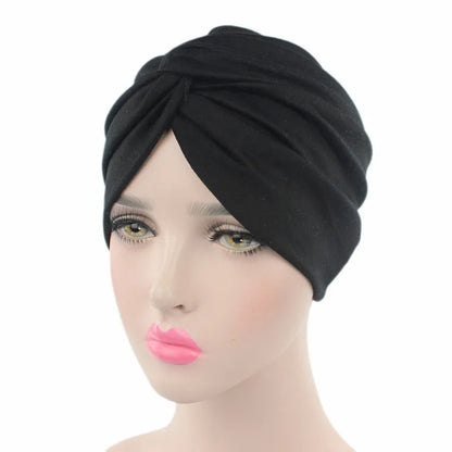 2022 Women Cross Twist Hijab Caps Muslim Cotton Underscarf Islamic Headscarf Bonnet Headband Turban Musulman Femme Headwrap Cap