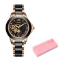 SUNKTA Brand Luxury Women Watches Black Ceramic Diamond Ladies Watch Waterproof Quartz Wristwatch Relogios Femininos Clock Gift