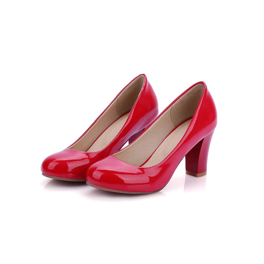 Elegant Fashion Big Size 34-47 4 Colour New Spring Autumn Women's Pumps High Heels Party Office Shoes  222-7
