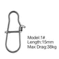 SeaKnight 50PC Stainless Steel Fishing Connector 0# 1# 2# Fishing Accessory Strong Drag 27 38 45KG 13 15 17mm Fishing Tool Snap