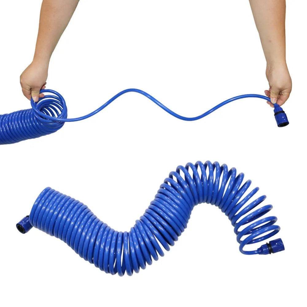 10M,15M Flexible tube Spring Hose Garden Lawn Watering Irrigation Car Washing Hose With Quick Connector Irrigation Accessories