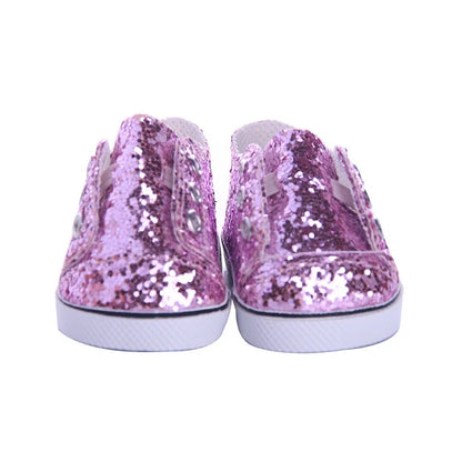 Discounts! 7.5 cm Doll Shoes For 16-18 Inch Girl/Boy Doll & New Born Baby Doll 43 cm & Our Generation Doll Clothes Accessories