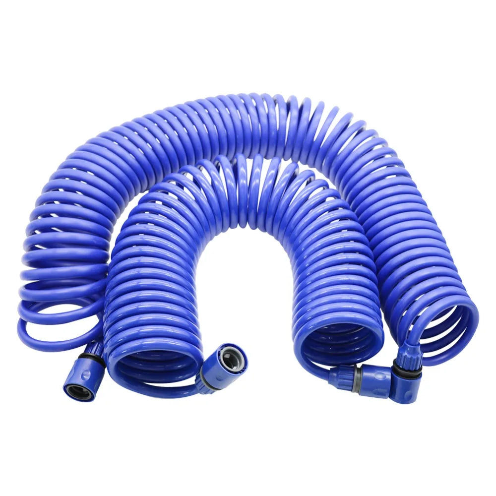 10M,15M Flexible tube Spring Hose Garden Lawn Watering Irrigation Car Washing Hose With Quick Connector Irrigation Accessories