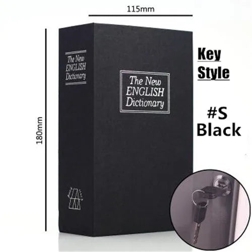 Student Gift Dictionary Mini Safe Box Book Hidden Secret Key Lock Coin Bank Card Jewellery Private Diary Storage Password Locker