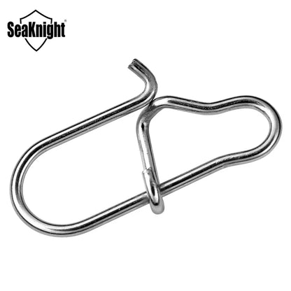 SeaKnight 50PC Stainless Steel Fishing Connector 0# 1# 2# Fishing Accessory Strong Drag 27 38 45KG 13 15 17mm Fishing Tool Snap