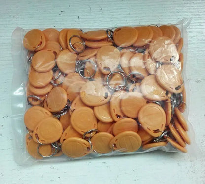 10Pcs RFID Tag Key Big Circle Keyfobs Keychain Ring 125Khz Proximity ID Card Chip TK EM 4100/4102 for Access Control Attendance