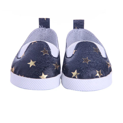 Discounts! 7.5 cm Doll Shoes For 16-18 Inch Girl/Boy Doll & New Born Baby Doll 43 cm & Our Generation Doll Clothes Accessories