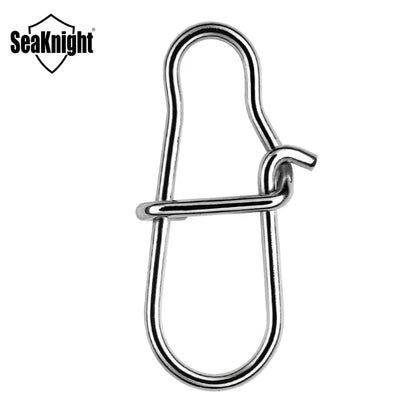 SeaKnight 50PC Stainless Steel Fishing Connector 0# 1# 2# Fishing Accessory Strong Drag 27 38 45KG 13 15 17mm Fishing Tool Snap