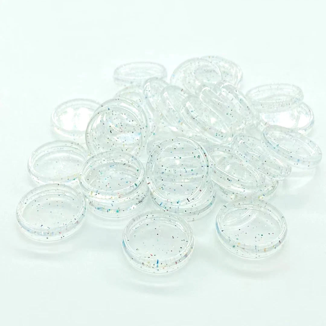 100pcs 23mm Binding Discs Transparent Binding Disc Plastic Round Discs Binder Accessories Mushroom Hole Notebook Binding Ring