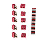 2/5/10 Pairs Red Black Ultra T-Plug Connectors Deans Style Male and Female with  heat Shrink Tubing For RC charger LiPo Battery