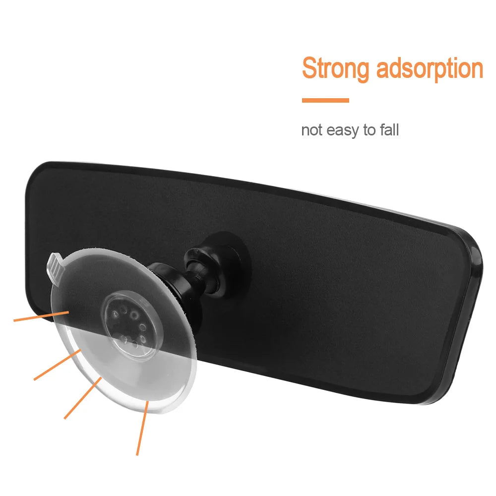 YOSOLO360° Rotates Interior Rear View Mirror Adjustable Suction Cup Car Rear Mirror Wide-angle Rearview Mirror Universal