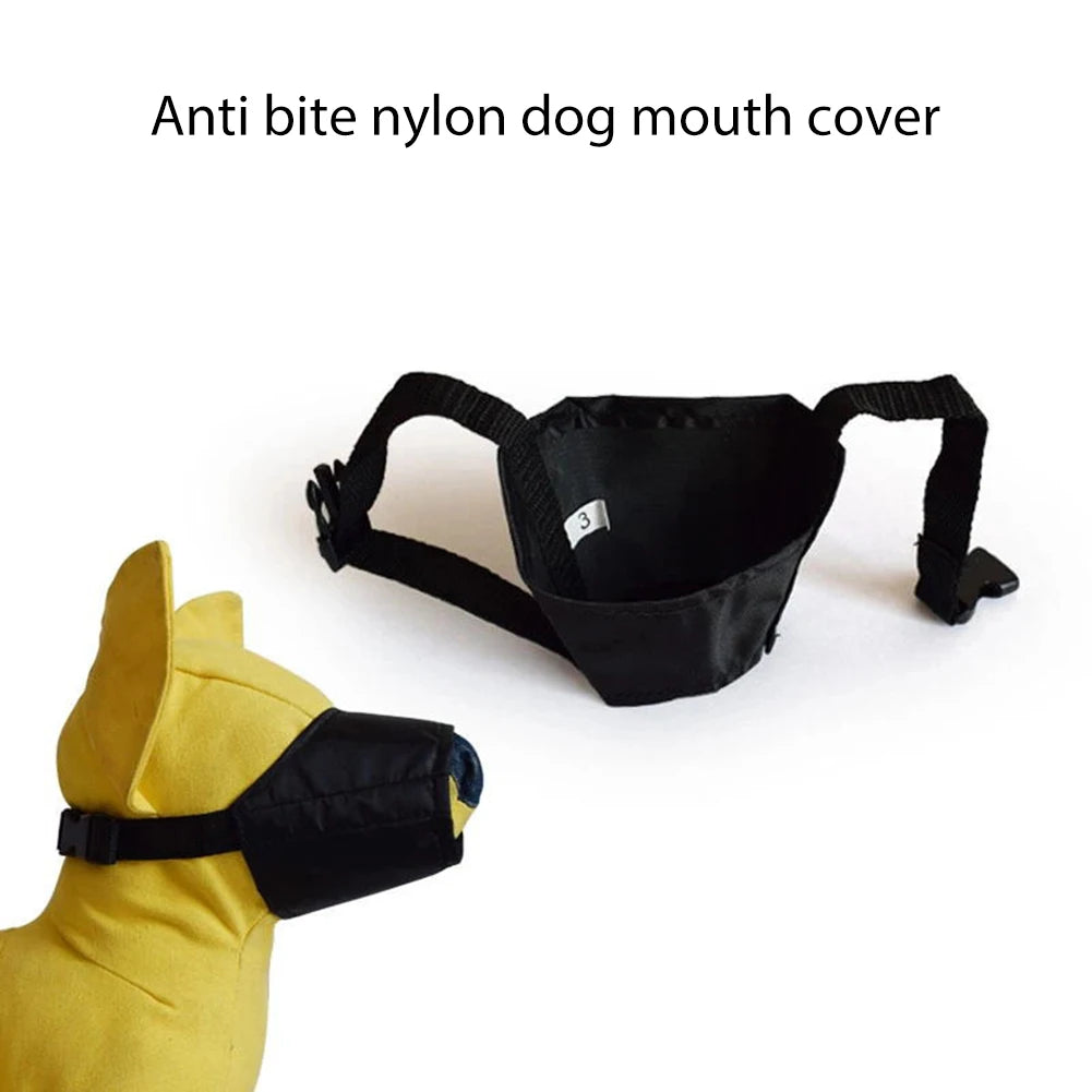 1-3pcs Adjustable Dog Muzzle Mouth Barrier for Pet Anti Barking Mesh Breathable Mouth Muzzles Nylon Straps Dog Accessories