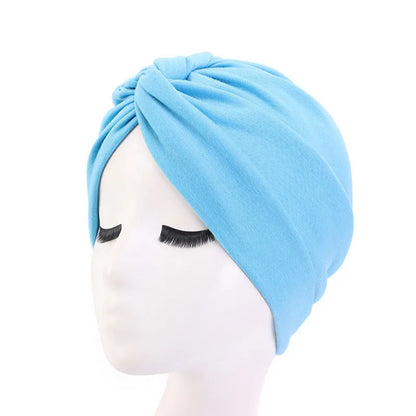 2022 Women Cross Twist Hijab Caps Muslim Cotton Underscarf Islamic Headscarf Bonnet Headband Turban Musulman Femme Headwrap Cap