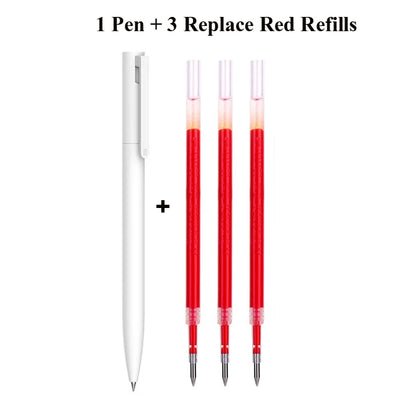 Original Xiaomi Mi Gel Pen 0.5mm Black Refill No Cap Bullet Pen Smooth Switzerland MIKRON Nib Japanese Ink OEM Blue Refills