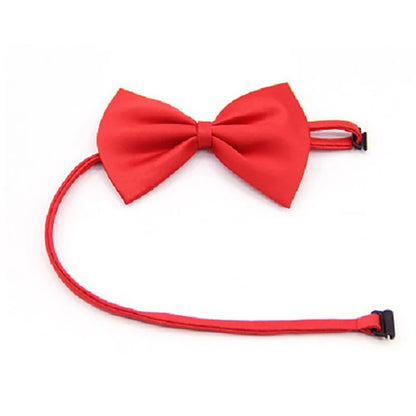 Pet Dog Cat Necklace Adjustable Neck Band Cute Bowknot Pet Care Accessories Dog Cat Striped Bow Necklace Pet Supplies