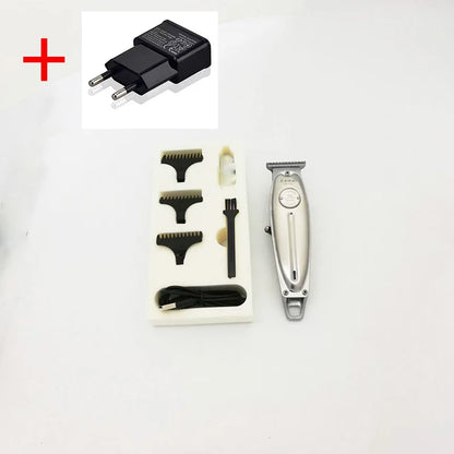 Kemei 1949 Professional Hair Clipper All Metal Men Electric Cordless Hair Trimmer 0mm Baldheaded T Blade Finish Haircut Machine
