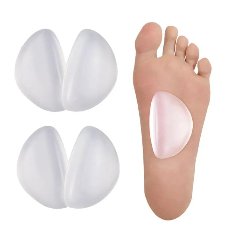 1pair Arches Orthotic Arch Support Foot Insole Brace Flat Feet Insoles Relieve Pain Shoes Orthotic Foot Care Pad Silica Gel