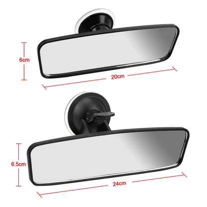 YOSOLO360° Rotates Interior Rear View Mirror Adjustable Suction Cup Car Rear Mirror Wide-angle Rearview Mirror Universal
