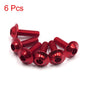 X Autohaux M6x20mm Orange Hexagon License Plates Fairing Bolts Screw Nut 6/8/15/20pcs Universal For Motorcycle Scooters