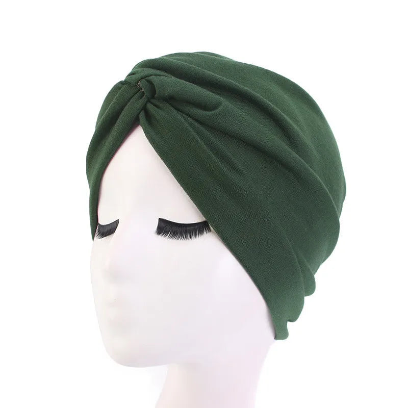 2022 Women Cross Twist Hijab Caps Muslim Cotton Underscarf Islamic Headscarf Bonnet Headband Turban Musulman Femme Headwrap Cap
