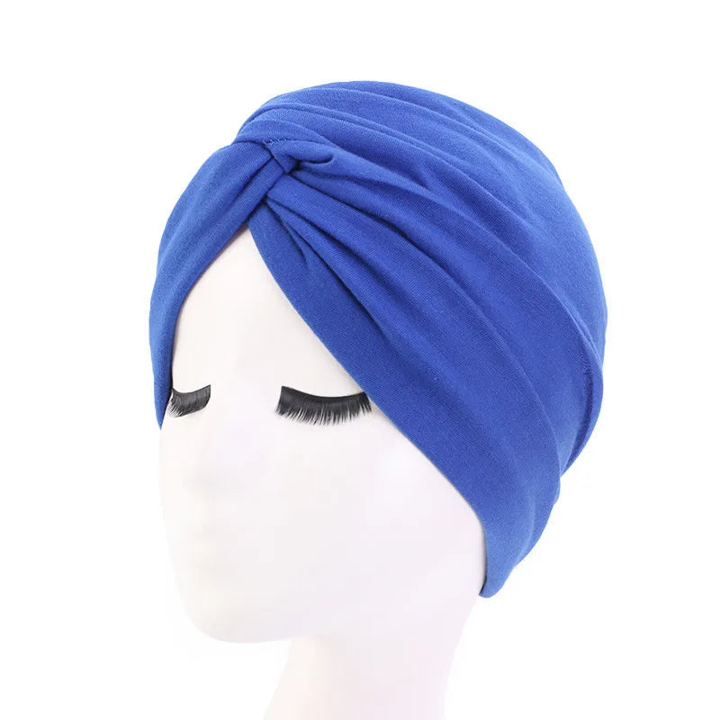 2022 Women Cross Twist Hijab Caps Muslim Cotton Underscarf Islamic Headscarf Bonnet Headband Turban Musulman Femme Headwrap Cap
