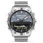 Stainless steel Quartz Watch Dive Military Sport Watches Mens Diving Analog Digital Watch Male Army Altimeter Compass NORTH EDGE