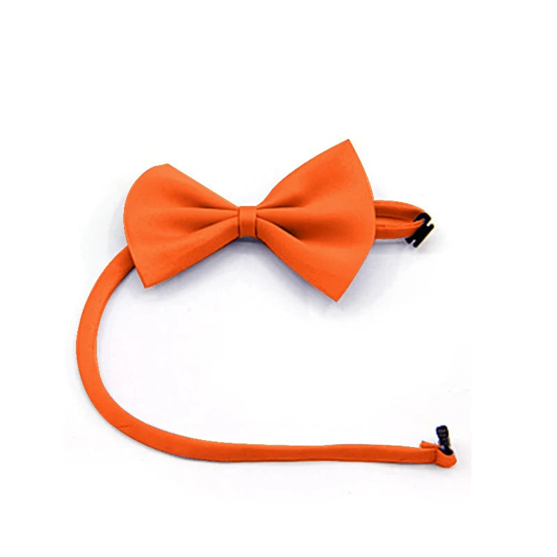 Pet Dog Cat Necklace Adjustable Neck Band Cute Bowknot Pet Care Accessories Dog Cat Striped Bow Necklace Pet Supplies