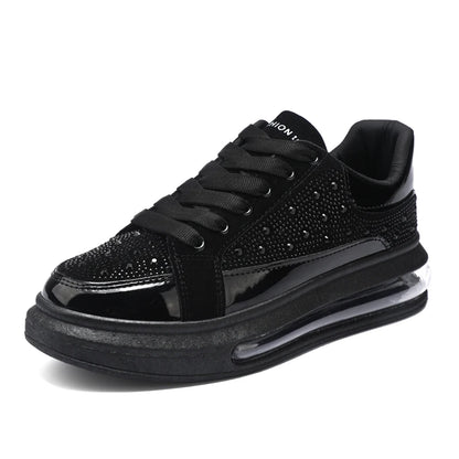 Men's Air Cushion Shining Sneakers Men Running Fashion Casual Shoes Gold Mens Shoes Comfortable Sport Shoes Zapatillas Hombre