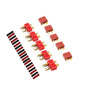 2/5/10 Pairs Red Black Ultra T-Plug Connectors Deans Style Male and Female with  heat Shrink Tubing For RC charger LiPo Battery