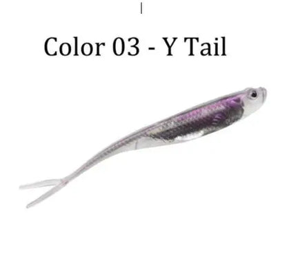 5pcs/6pcs Fishing Soft Bait 75mm100mm Shad Silicone Fishing Soft Lures Artificial Baits Swimbaits Bass Fishing Accessories