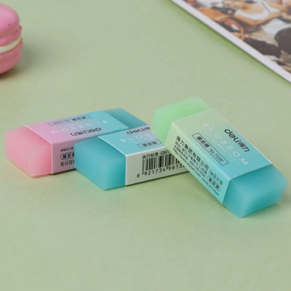 P82F Soft Durable Flexible Cube Cute Colored Pencil Rubber Erasers For School Kids