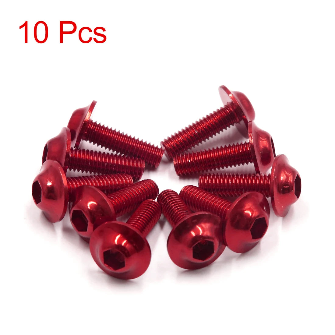 X Autohaux M6x20mm Orange Hexagon License Plates Fairing Bolts Screw Nut 6/8/15/20pcs Universal For Motorcycle Scooters