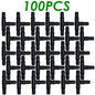 SPRYCLE 20-100PCS 1/4 Inch Connector Joint Tee Drip Irrigation Dripper Watering Garden Tools for 4mm/7mm Pipe Hose Greenhouse