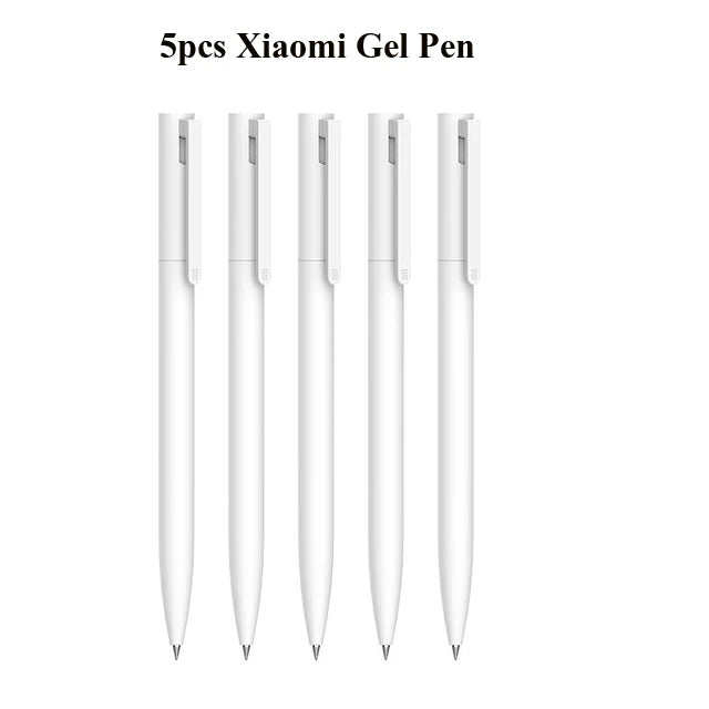 Original Xiaomi Mi Gel Pen 0.5mm Black Refill No Cap Bullet Pen Smooth Switzerland MIKRON Nib Japanese Ink OEM Blue Refills