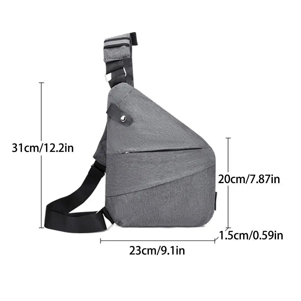 Anti Theft Travel Bag Men's Chest Bag Outdoor Leisure Crossbody Bag Nylon Waterproof Handbag For Wander Hiking Dropshipping