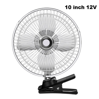 Clip Car Fan Portable 12V/24V Cooling Low Noise Electric Fan Ventilador Air Conditioner With Cigarette Lighter Suitable Truck