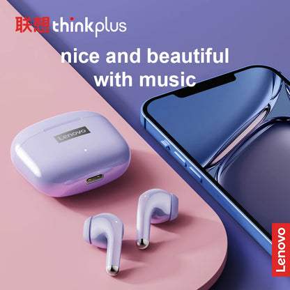 Original Lenovo LP40 Pro Earphones Wireless Bluetooth 5.1 Sport Noise Reduction Headphones Touch Control 250mAH 2022 New Lp40pro