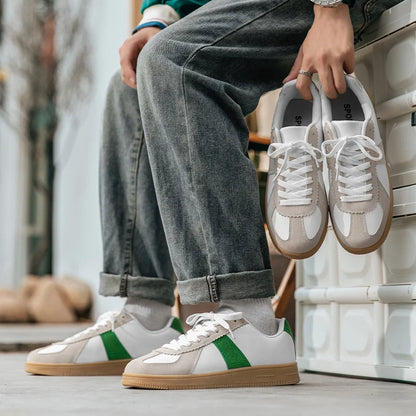 735 White Shoes for Man Casual Loafers for Men Shoes 2024 New Genuine Leather Men Sneakers Luxury Brand Flat Summer Woman Trend