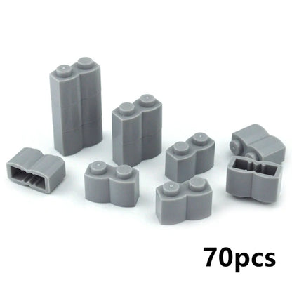 DIY Wall Bricks 1x4 1x3 1x2 Dots Thick Building Block Educational Creative House Contruction Toys Compatible With 15533 For Kids