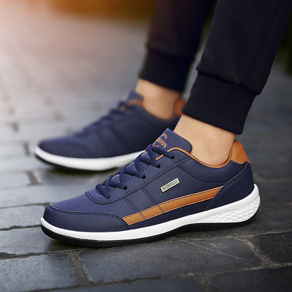 Men Shoes Walking Sneakers For Men Classical Leisure Casual Shoes Microfiber Non-Slip Rubber Sole Footwear Tennis For Men